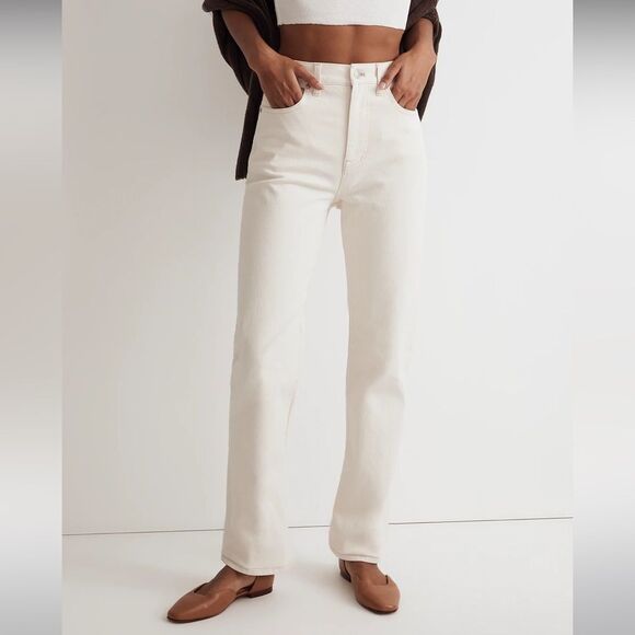 Madewell NWT The 90s Straight Jeans Size 24 High Rise in Vintage Canvas - Picture 1 of 10